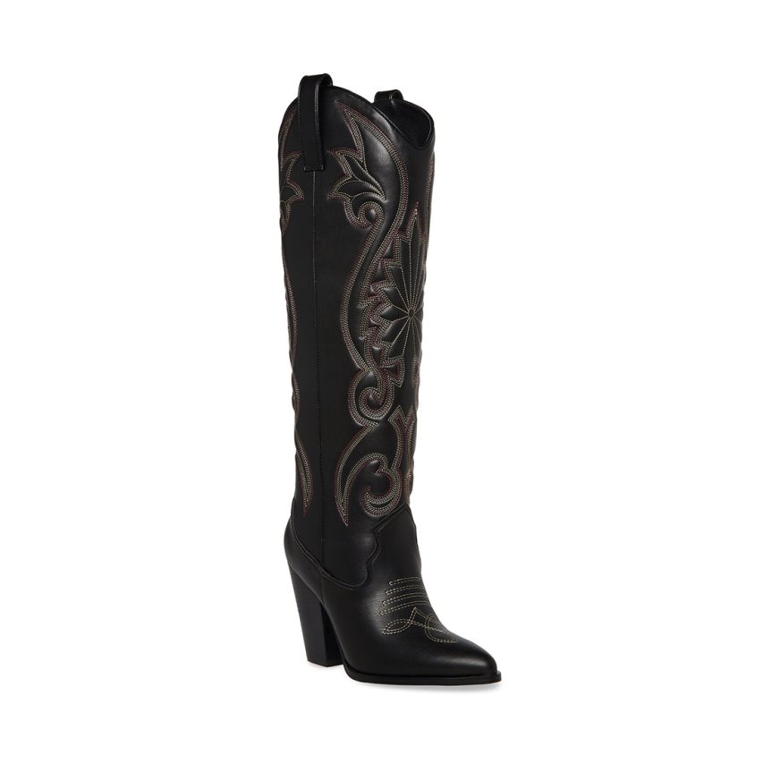 Black Steve Madden Lasso Women's Knee-high Boots | PH 3410AMX